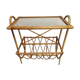 Vintage Review Door with Shelf, Bamboo / Rattan Sofa End