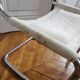Chaise design aluminium et tissu