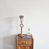 Art Deco style bedside table in solid oak, 1930s