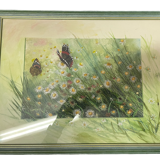 Watercolor ann dunbar "red admiral" 30x40 cm