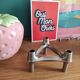Vintage silver metal candle holder