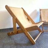 Pair of vintage lounge chairs by Pierre Beguet, 1970