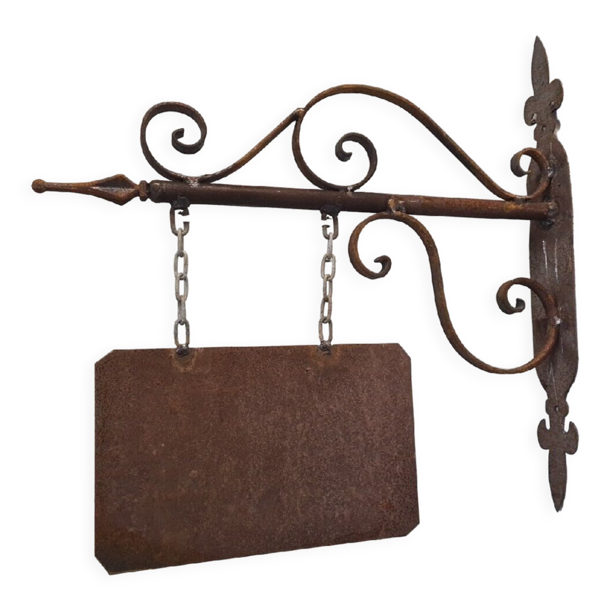 Wrought iron trade sign