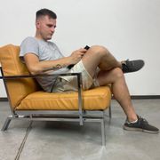 Mid-century design lounge chair - Beige studio