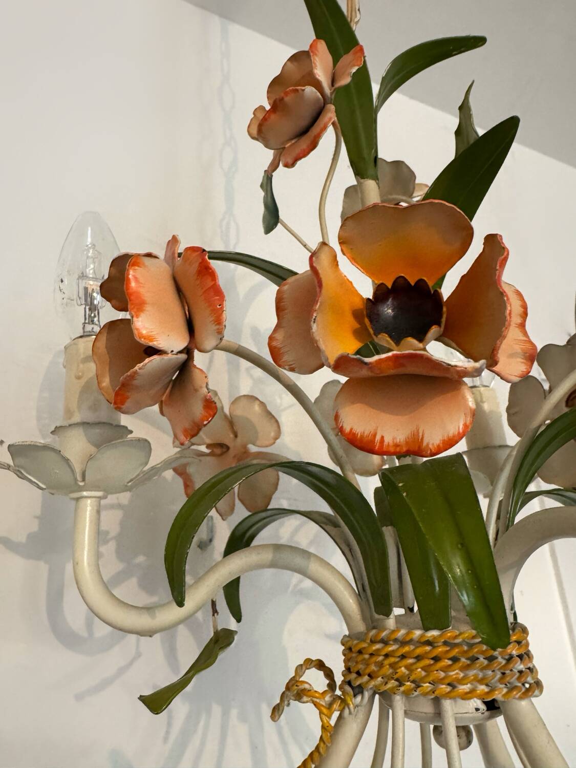70s floral chandelier