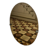 Vintage beveled smoked mirror