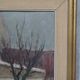 Peinture moderne scandinave, Gideon Isaksson, années 1960, huile sur toile, encadré