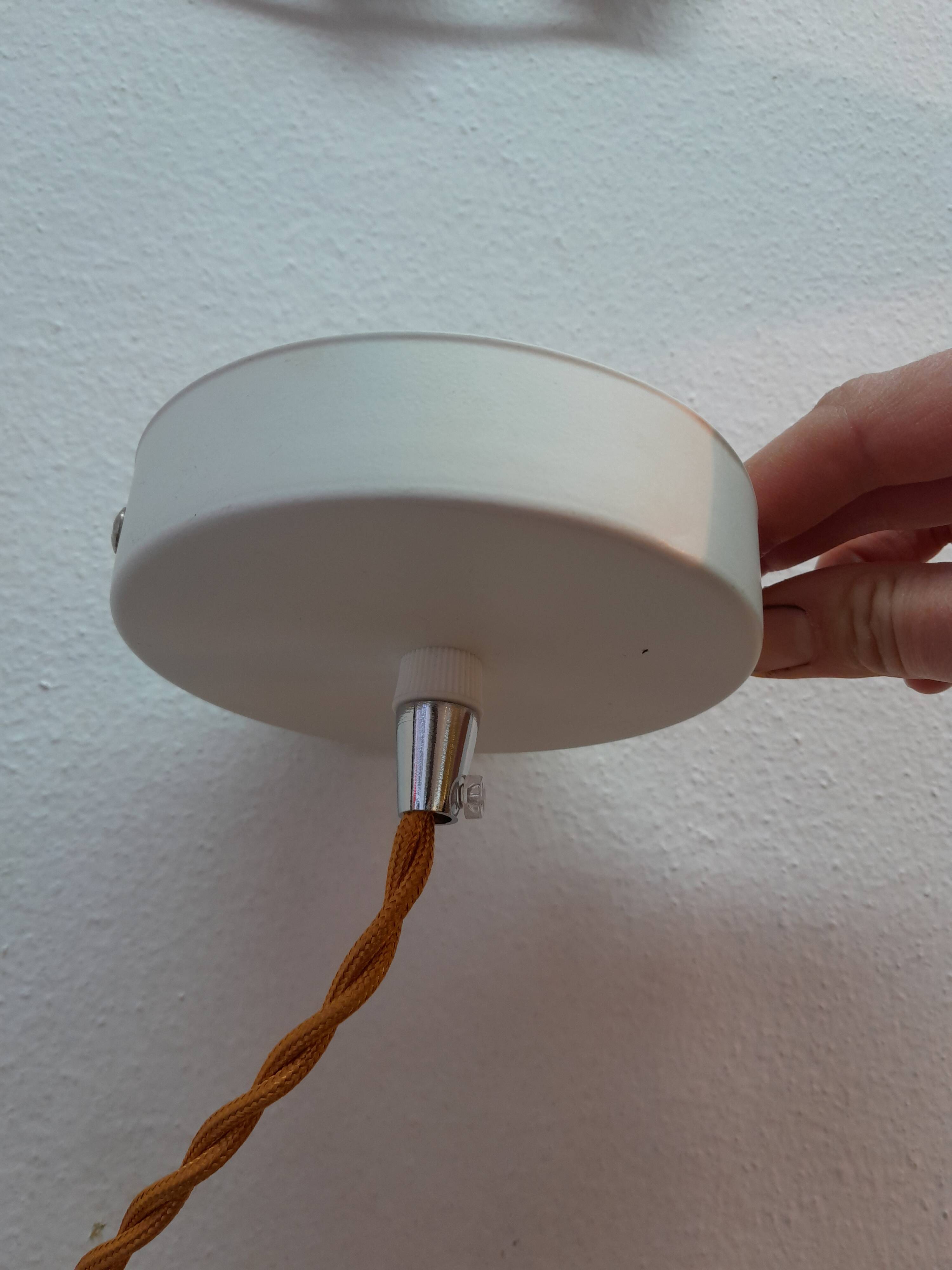 Space age glass UFO pendant light 1970