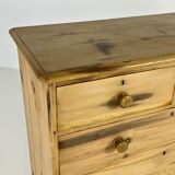 English chest of drawers pine wood