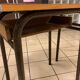 Lot de 6 tables d'écoliers