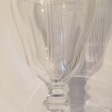 6 cut Sevres crystal wine glass set