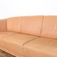 Mid-Century Danish Oak & Leather Sofa, 1970s.