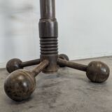 Coat rack by Charles Dudouyt in solid oak.