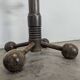 Coat rack by Charles Dudouyt in solid oak.