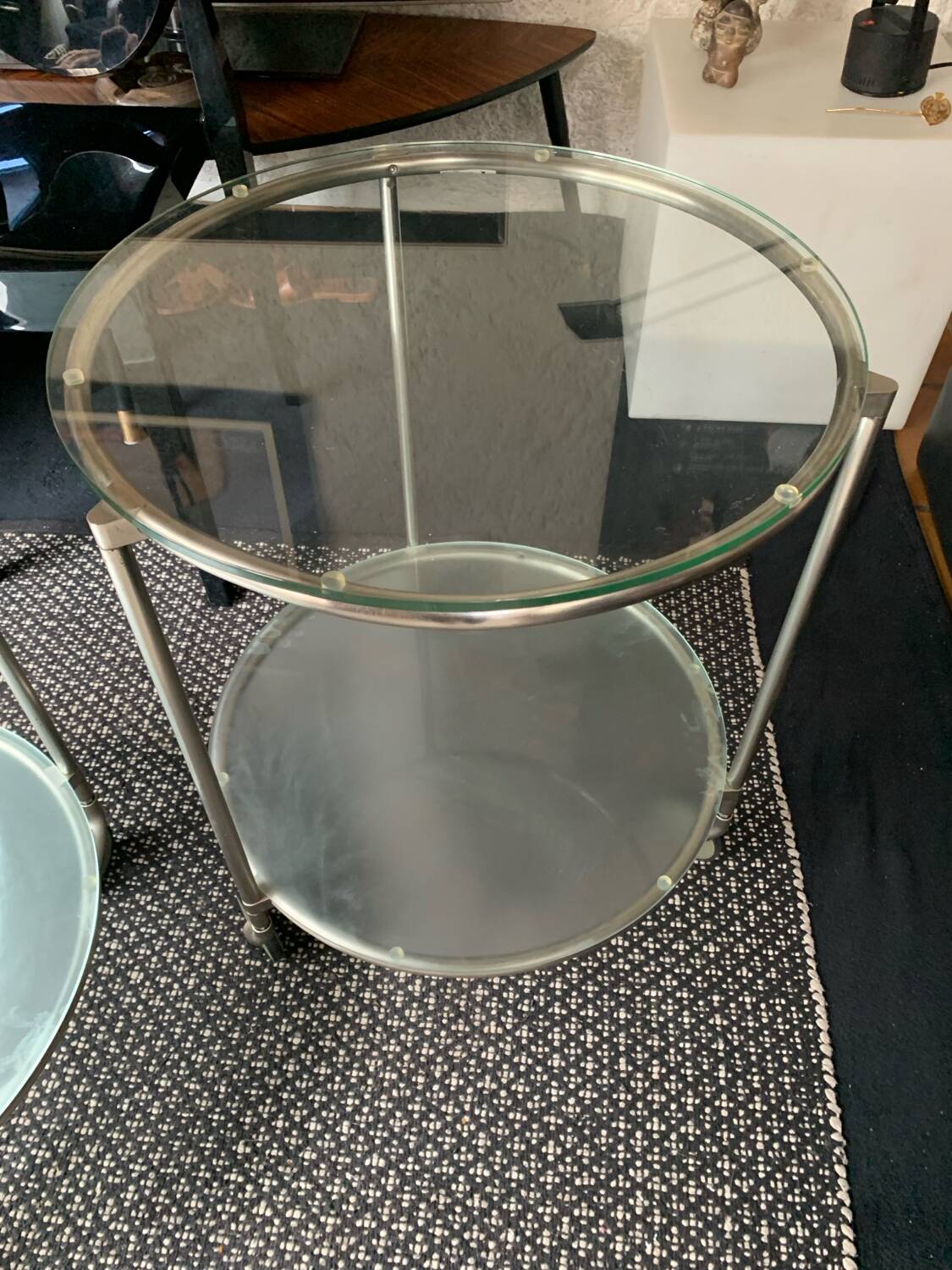 2 Strind model side tables by Ehlen Johansson, Ikea 1990s