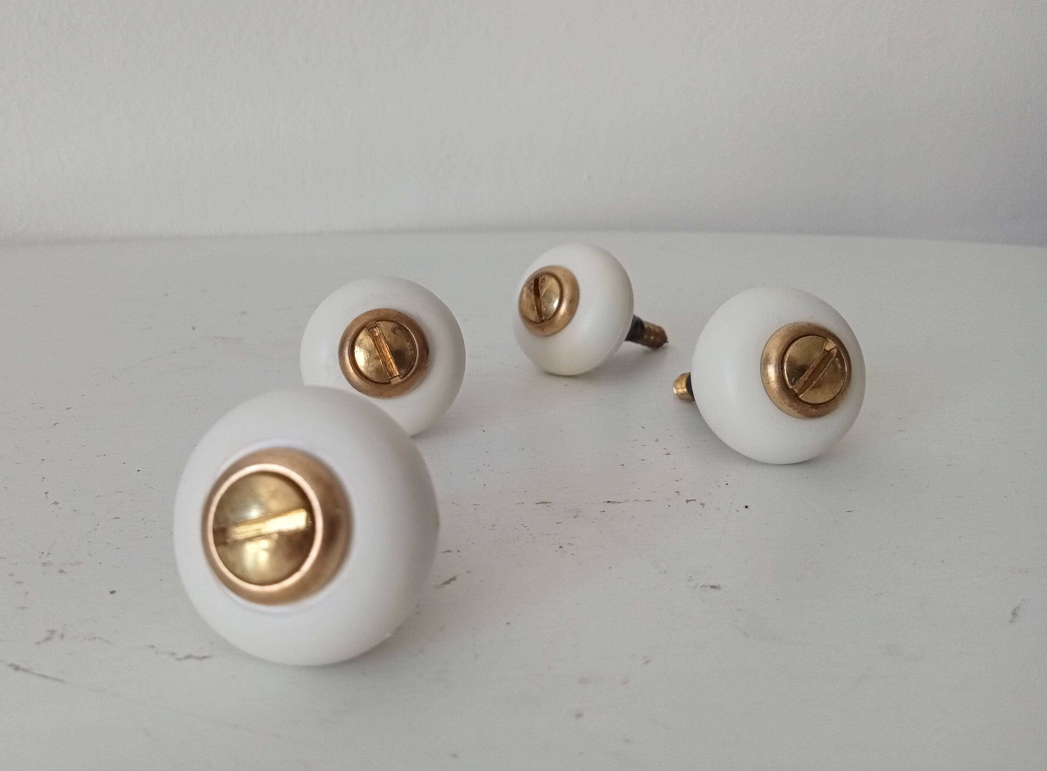 Pair of vintage furniture handles from the 70s