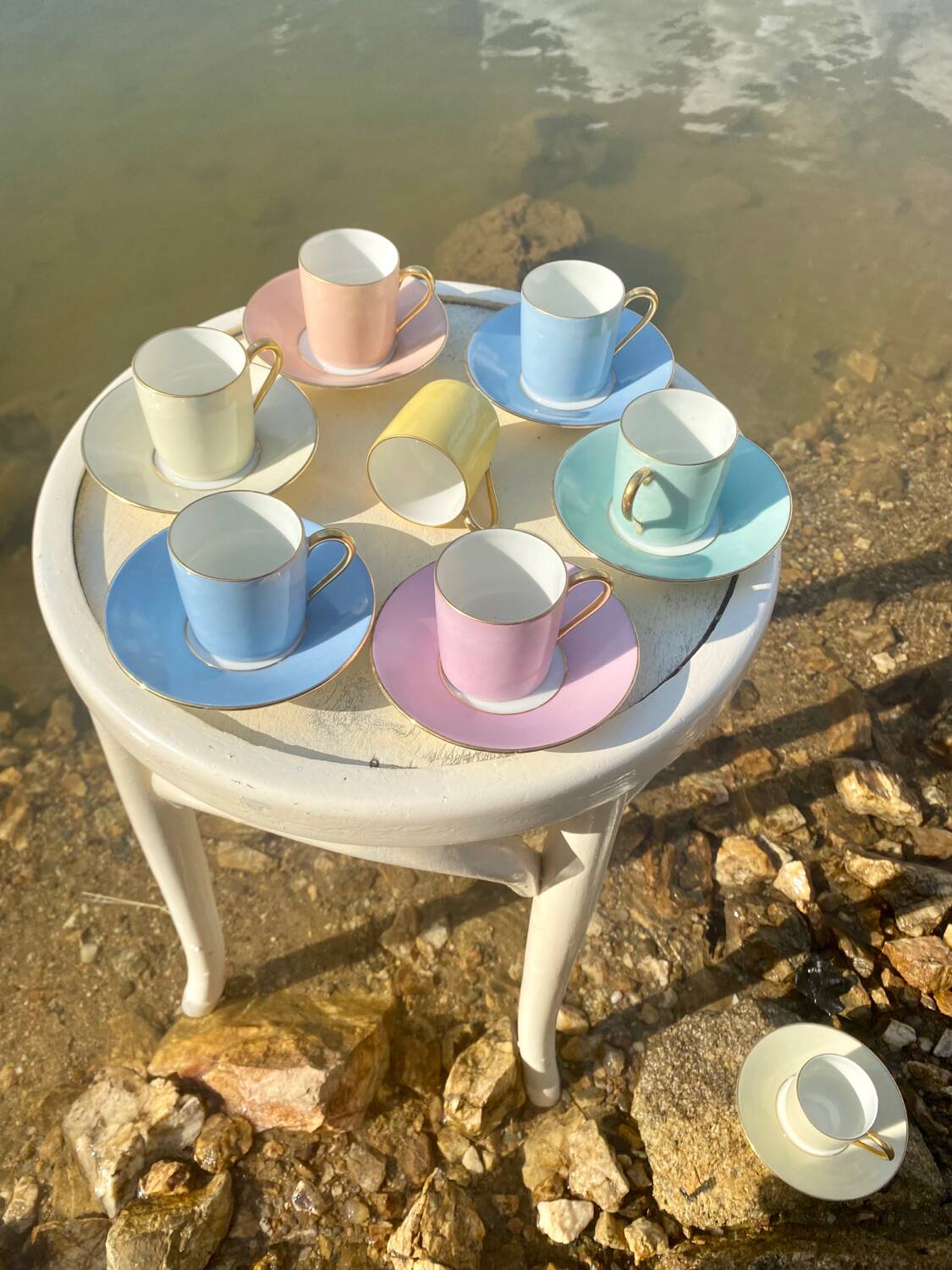 Raynaud et Co multicolor coffee cup set