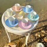 Raynaud et Co multicolor coffee cup set
