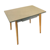 Vintage kitchen table 1960 formica and compass wood legs