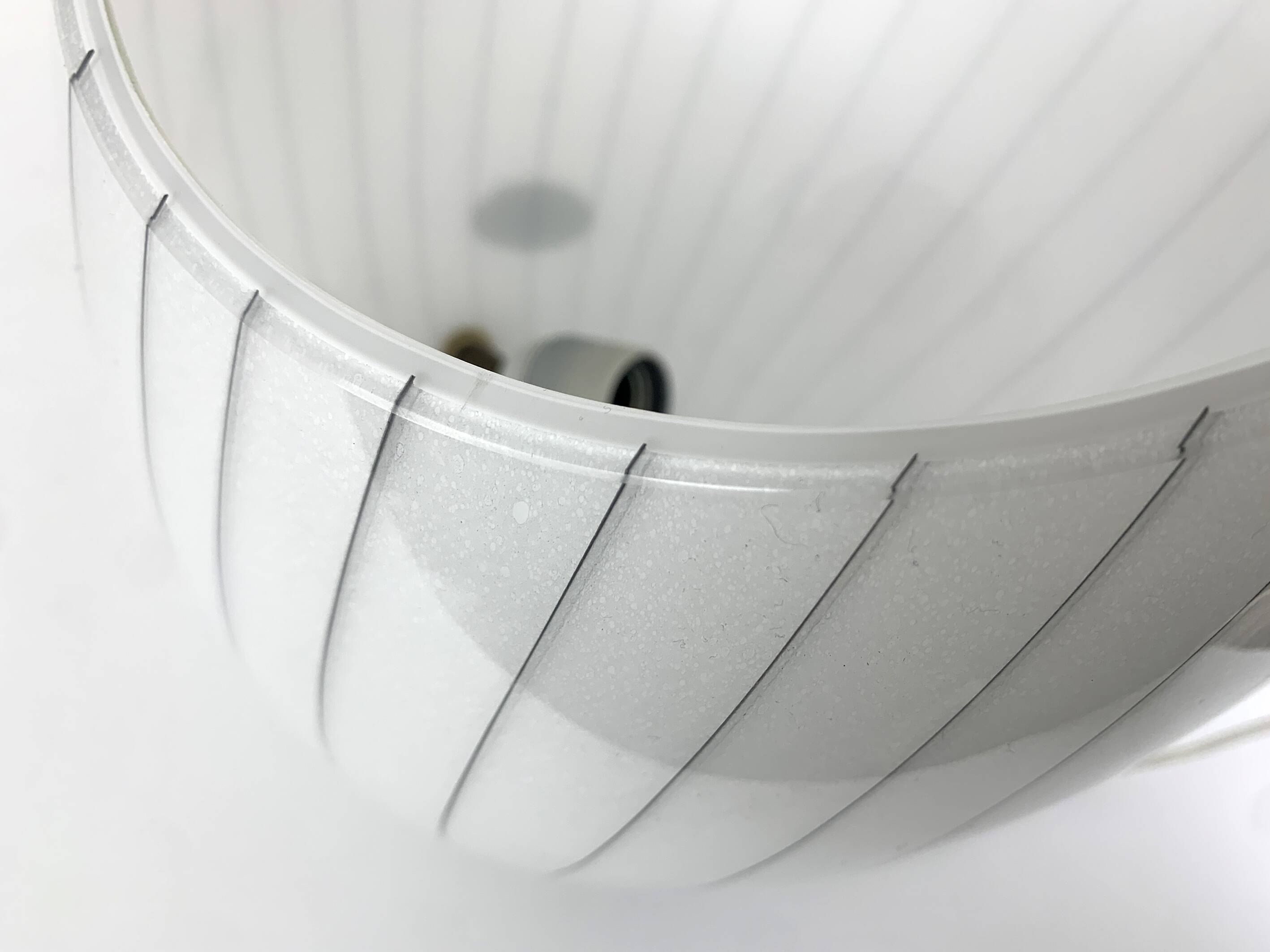 Large Murano glass table lamp with lined pattern 1950-60