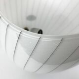 Large Murano glass table lamp with lined pattern 1950-60