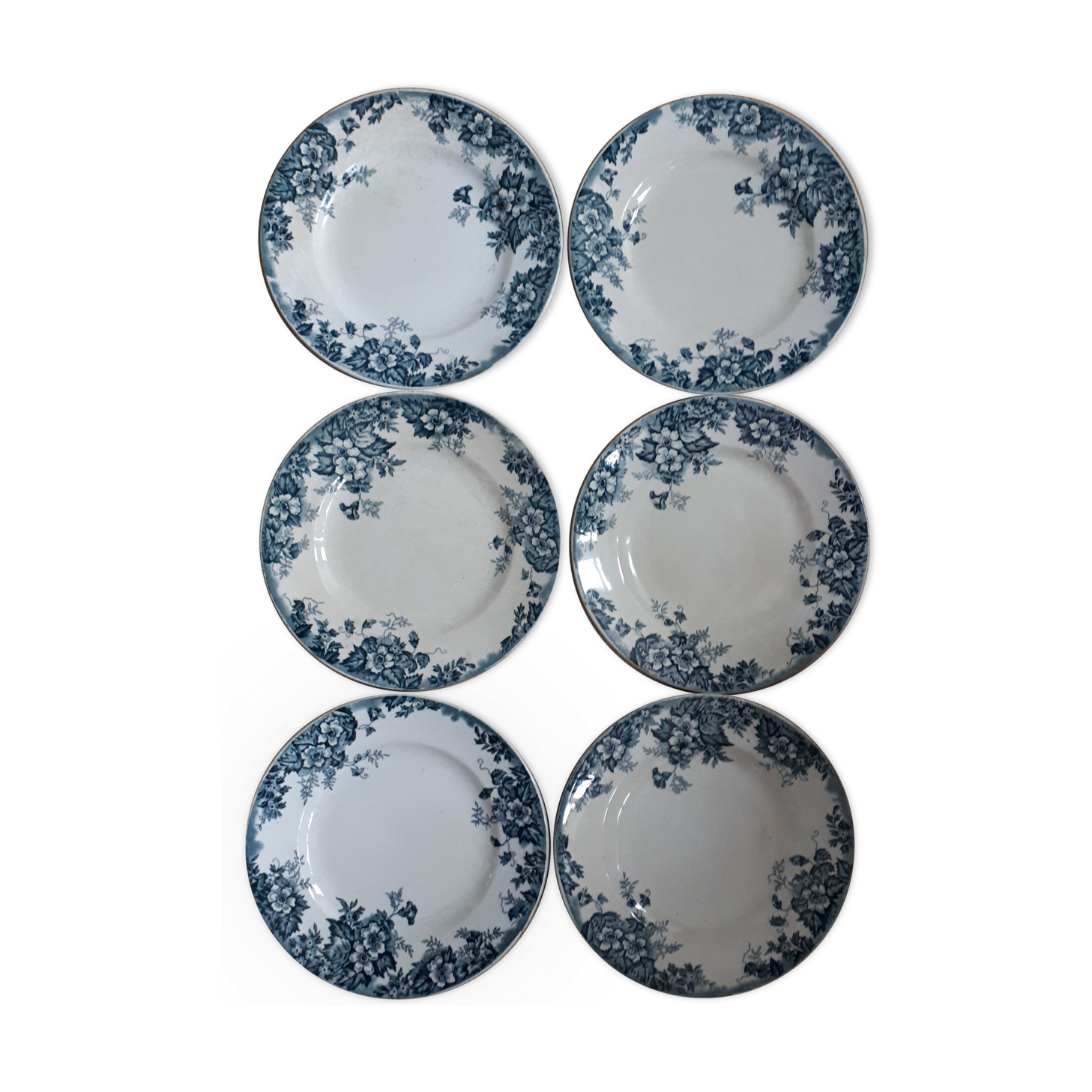 6 Marie Louise flat plates