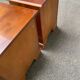 Pair of English yew wood bedside tables – Bradley Made in England 19