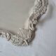 Patinated metal tray linen
