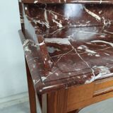 Burgundy marble dressing table