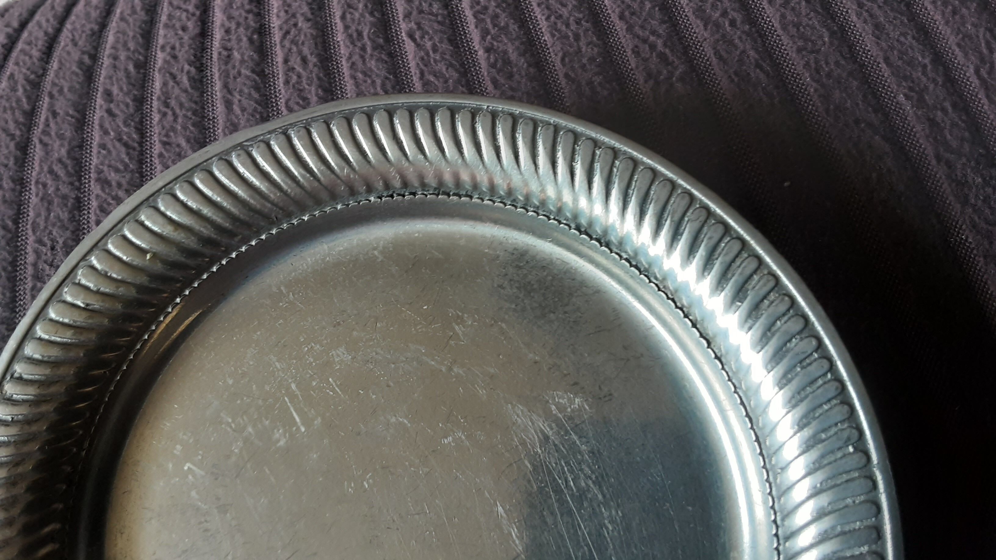 Set of 4 tin glass tops - Rose Tin