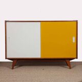 Yellow and white commode by Jiri Jiroutek, model U-452, 1960.