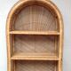 Vintage rattan bookcase