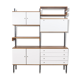 Teak and metal wall unit by Simplalux, 1960's