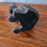 Carved cat statue