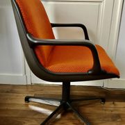 Fauteuils de bureau vintage orange pour Comforto 1980