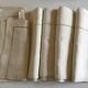 Drap et taies trousseau de réserve en fil de lin brodé de perles