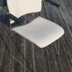 4 DAVID ROWLAND armchairs in mottled white
