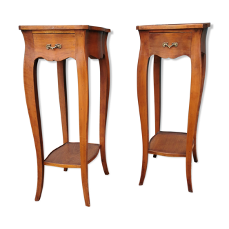 Paire de chevets tablette Claude Monin