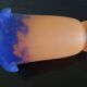 Muller Freres Luneville - Tulip Corolla Orange-Violet Marbled Glass