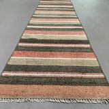 Old Turkish narrow Kilim Runner 218x47 cm shabby chic, vintage kelim