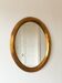 Vintage oval giltwood mirror – Hollywood Regency, Belgium, 1970s