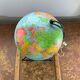 Vintage globe 1930 Perrina Picquart Metal and glass entirely original map geography