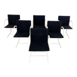 6 postmodern cirkel dining chairs by Metaform, 1980s