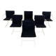 6 postmodern cirkel dining chairs by Metaform, 1980s