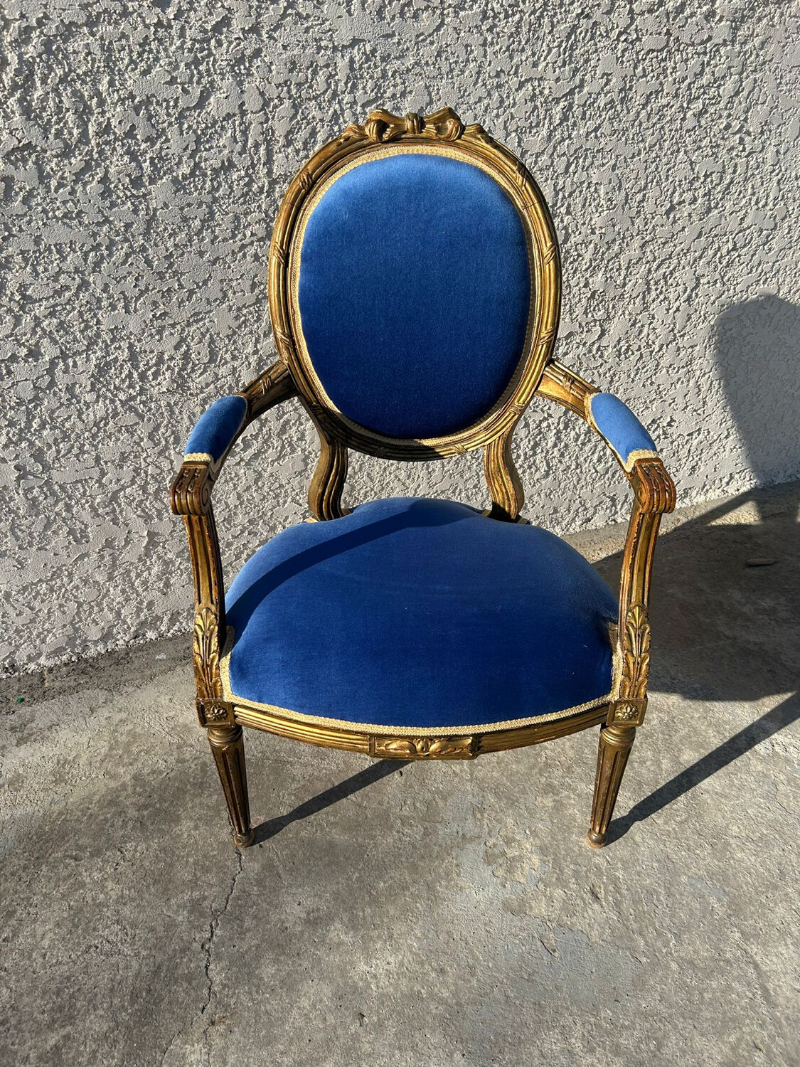 Fauteuil médaillon styl louis XVI