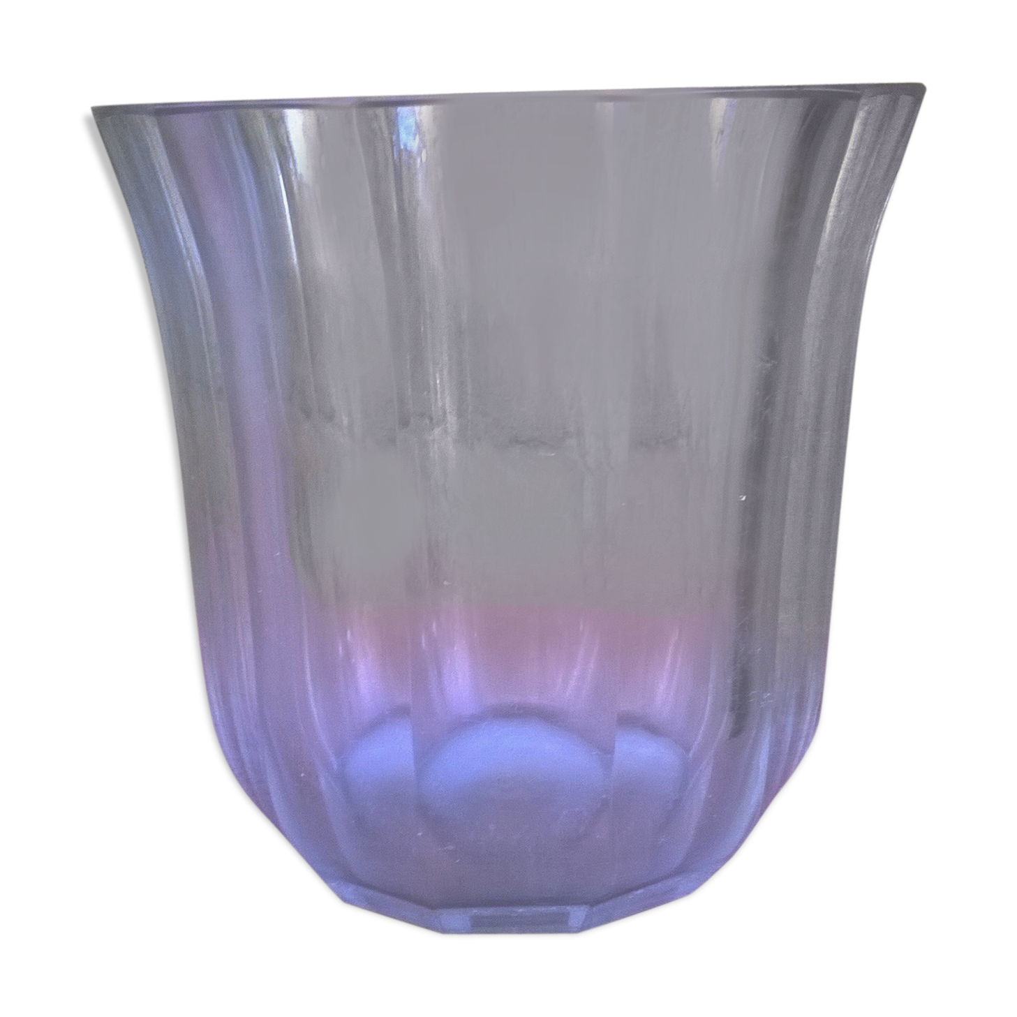 St. Louis crystal ice bucket "art deco 1930"