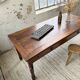 Table de ferme ou table de drapier noyer massif 1900