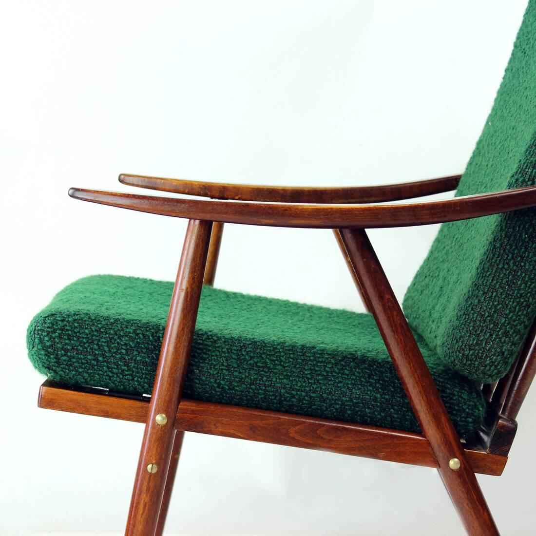 Fauteuil vintage Boomerang par Ton, Tchécoslovaquie 1960