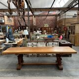 1950s mountain table in solid elm