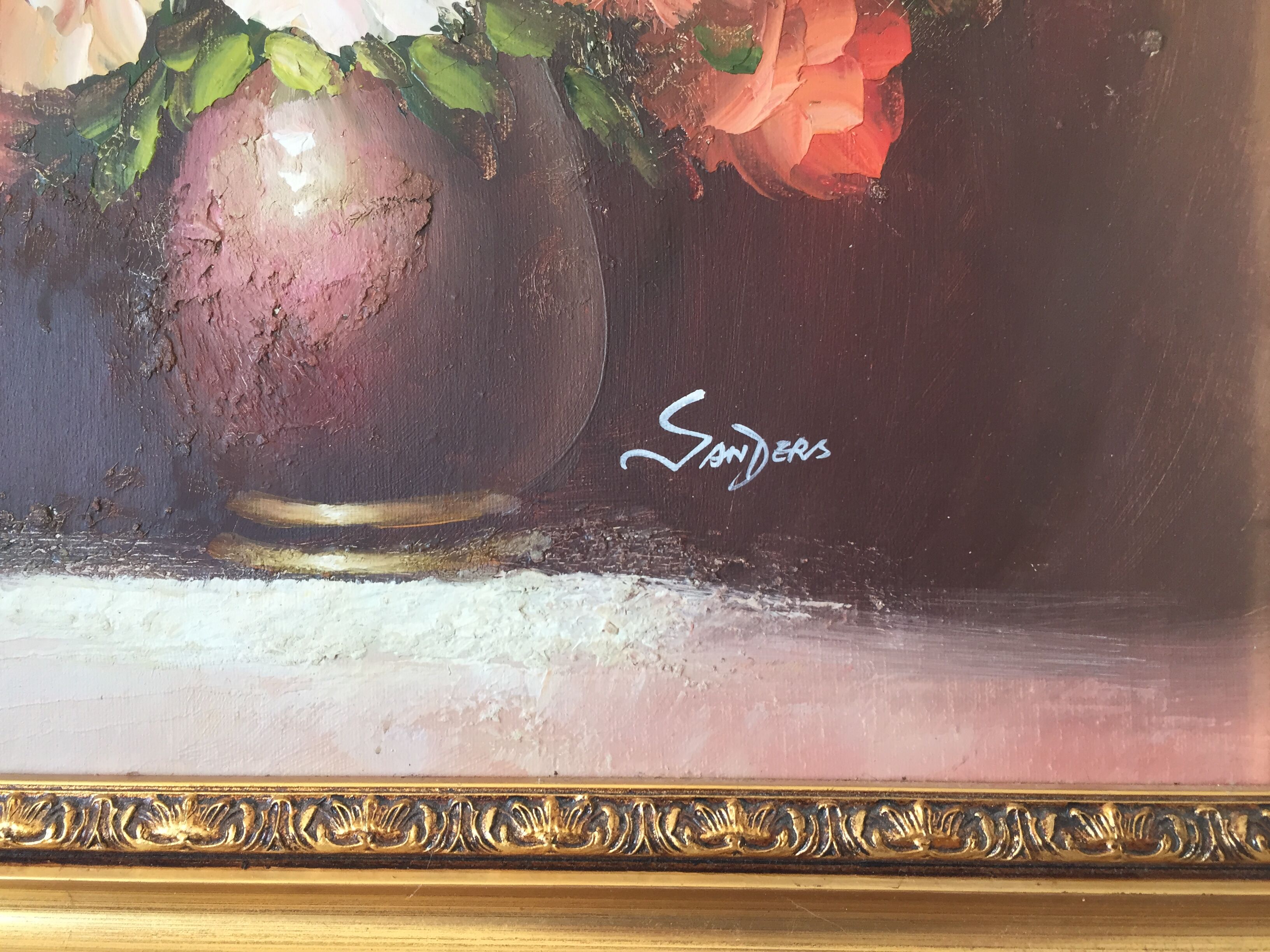 Framed oil on canvas by Edmond Sanders (1898-1961)